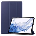 Tri-Fold Series Samsung Galaxy Tab S8 Smart Folio Case (Bulkverpakking) - Donkerblauw