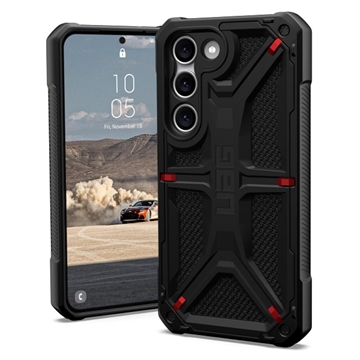 UAG Monarch Kevlar Samsung Galaxy S23+ 5G Hybride Hoesje - Zwart