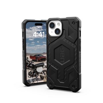 iPhone 15 UAG Monarch Pro MagSafe Hybride Hoesje - Carbon Fiber