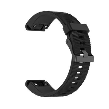 Universele Garmin 20mm Neutrale Siliconenband Incl. Schroevendraaiers - Zwart