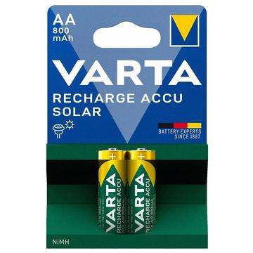 Varta Solar Oplaadbare AA Batterijen 800mAh - 2 stuks.