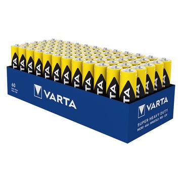 Varta Super Heavy Duty Zink-koolstof AAA-batterijen - 60 stuks.