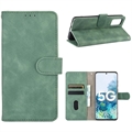 Samsung Galaxy S20 FE/S20 FE 5G Vintage Series Portemonnee Hoesje - Groen