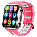 W5PRO 4G dubbele camera kinderhorloge 2 + 16G slijtvast 1.83" IPS HD smartphonehorloge - zilver / roze