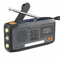 WR-6B Solar handbediende noodradio DAB met LED-zaklamp - Zwart