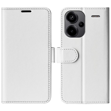 Xiaomi Redmi Note 13 Pro+ Portemonnee Hoesje met Magnetische Sluiting - Wit