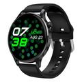 Watch3 pro 1,3" AMOLED Smart horloge met metalen behuizing Bluetooth oproep vrouwen gezondheid armband met hartslagmonitoring - zwart