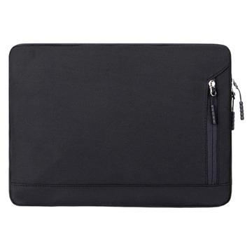 Waterbestendige, elegante Oxford Laptophoes met zijvak - 15.6" - Zwart