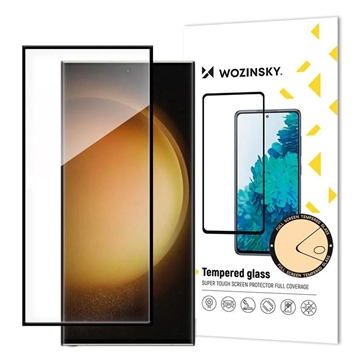 Samsung Galaxy S25 Ultra Wozinsky Super Tough Glazen Screenprotector - 9H - Zwarte Rand