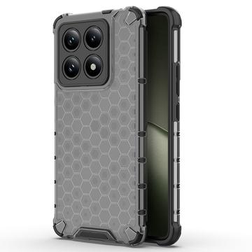 Xiaomi 14T Honeycomb Armored Hybride Hoesje - Zwart