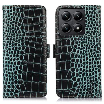 Xiaomi 14T Pro Crocodile Series Wallet Leren Hoesje met RFID