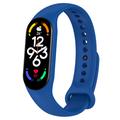 Xiaomi Mi Band 5/6/7 Matte Siliconen Band - Blauw