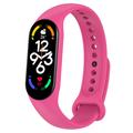 Xiaomi Mi Band 5/6/7 Matte Siliconen Band - Roze