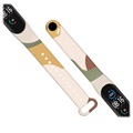 Xiaomi Mi Band 5/6 Soft Siliconen Band - Geel Camouflage