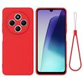 Xiaomi Redmi 14C/14R Liquid Siliconen Hoesje - Rood