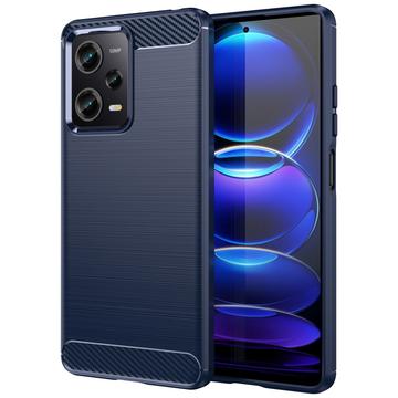 Xiaomi Redmi Note 12 Pro Geborsteld TPU Hoesje - Koolstofvezel