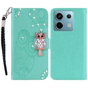 Xiaomi Redmi Note 13 4G Uil Strass Portemonnee Hoesje