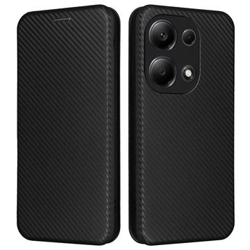 Xiaomi Redmi Note 13 Pro 4G/Poco M6 Pro Flip Hoesje - Koolstofvezel - Zwart