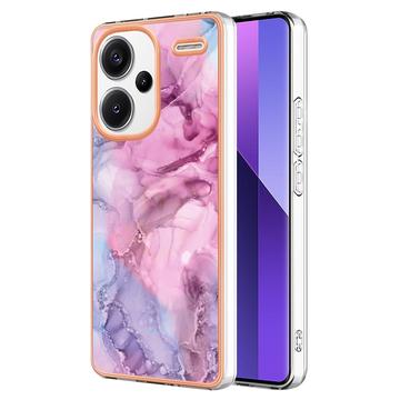 Xiaomi Redmi Note 13 Pro+ Marble Pattern Gegalvaniseerd IMD TPU Hoesje