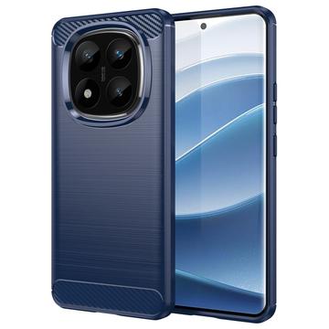 Xiaomi Redmi Note 14 Pro+ Geborsteld TPU Hoesje - Koolstofvezel