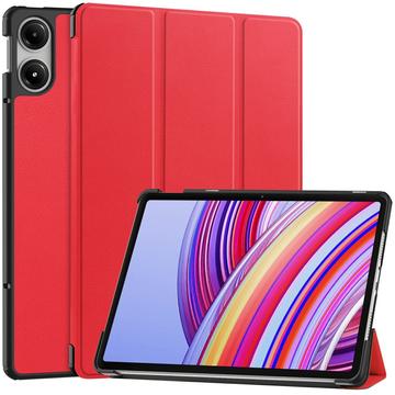 Xiaomi Redmi Pad Pro/Poco Pad Tri-Fold Series Smart Folio Case - Rood