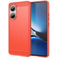 Xiaomi Redmi Turbo 4/Poco X7 Pro Geborsteld TPU Hoesje - Koolstofvezel