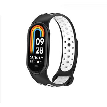 Xiaomi Slimme Band 8/9 Beline Ontwerp Siliconen Band - Zwart / Wit