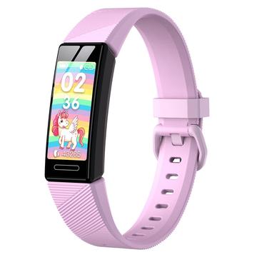 Y99C 0.96" Kinderen Smart Watch IP68 Waterdichte Sport Armband Multifunctionele gezondheidshorloge met stappentelling / slaap / hartslagmeter - Roze