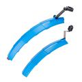 ZTTO ZT03 2Pcs fietsspatbordset voor+achter fietsspatbord met achterlicht (met installatie-accessoire) - Blauw