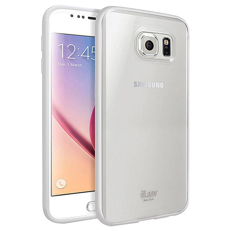 item Alarmerend Getand Samsung Galaxy S6 iLuv Vyneer Dual Layer Hybrid Case