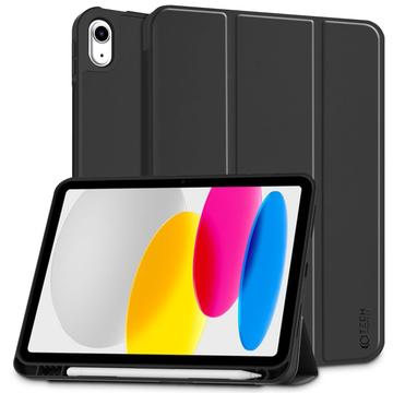 iPad (2022) Tech-Protect SmartCase Pen Tri-Fold Folio Hoesje - Zwart