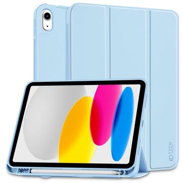 iPad (2022) Tech-Protect SmartCase Pen Tri-Fold Folio Hoesje - Luchtblauw