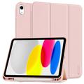 iPad (2022) Tech-Protect SmartCase Pen Tri-Fold Folio Hoesje - Roze