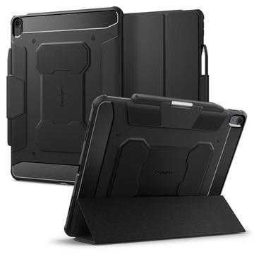 iPad Air 13 (2024) Spigen Rugged Armor Pro Folio Hoesje - Zwart