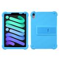 iPad Mini (2021) Silicone hoesje met kickstand - Blauw