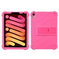 iPad Mini (2021) Silicone hoesje met kickstand - Hot Pink