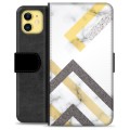 iPhone 11 Premium Portemonnee Hoesje - Abstract Marmer