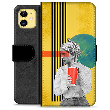 iPhone 11 Premium Portemonnee Hoesje - Retro-kunst