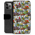 iPhone 11 Pro Max Premium Wallet Hoesje - Graffiti