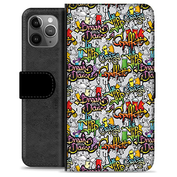 iPhone 11 Pro Max Premium Wallet Hoesje - Graffiti