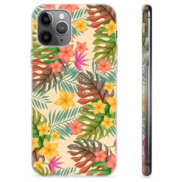 iPhone 11 Pro Max TPU Hoesje - Roze Bloemen