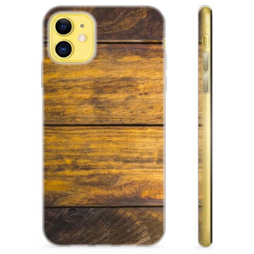 iPhone 11 TPU Hoesje - Hout