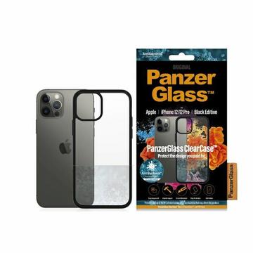 iPhone 12/12 Pro PanzerGlass ClearCase Antibacteriele Cover - Zwart / Doorzichtig