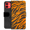 iPhone 12 mini Premium Portemonnee Hoesje - Tijger