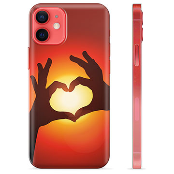 iPhone 12 mini TPU-hoesje - Hart Silhouet