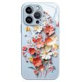 iPhone 12/12 Pro Bloem Boeket Hybride Hoesje - Blauw