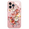 iPhone 12/12 Pro Bloem Boeket Hybride Hoesje - Roze