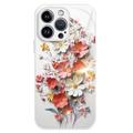 iPhone 12/12 Pro Bloem Boeket Hybride Hoesje - Wit