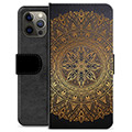 iPhone 12 Pro Max Premium Portemonnee Hoesje - Mandala