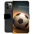 iPhone 12 Pro Max Premium Portemonnee Hoesje - Voetbal